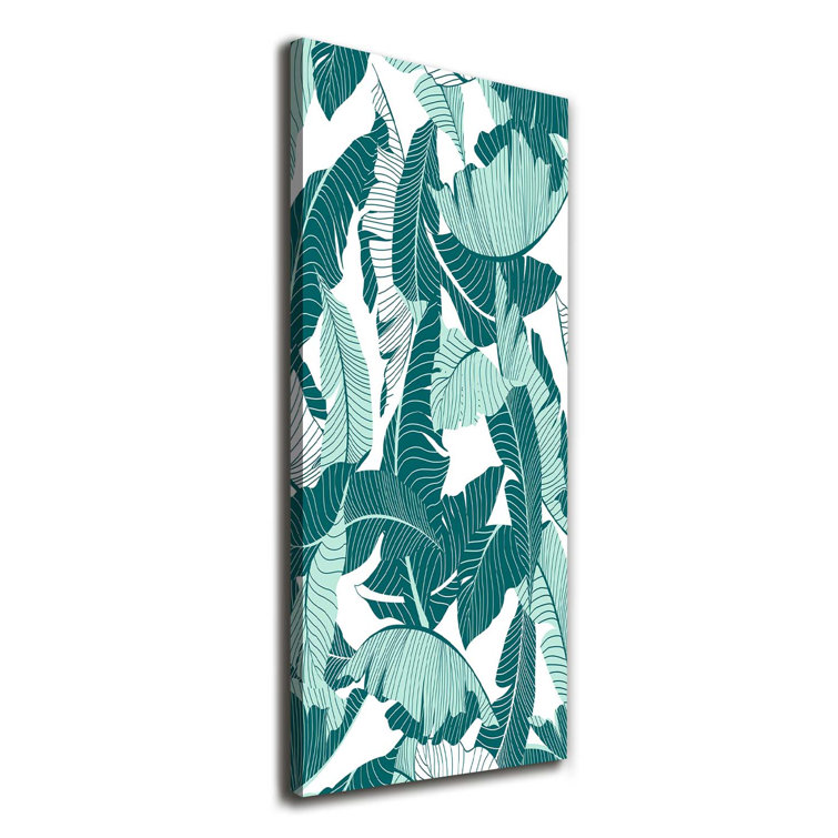 Bay Isle Home Tropical Leaves Wrapped Canvas Art Prints Wayfair.co.uk